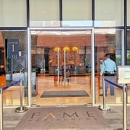 Stylish 1 Bedroom Condo Unit With Perfect Pool View Balcony At Fame Residences