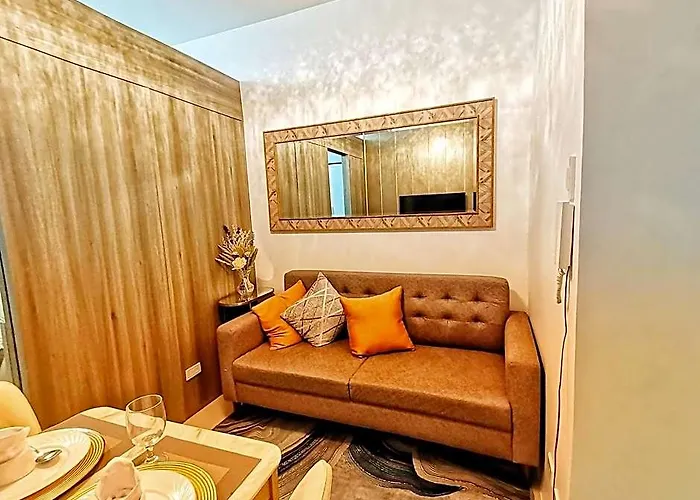 Stylish 1 Bedroom Unit With Perfect Pool View Balcony At Fame Residences 2* 马尼拉